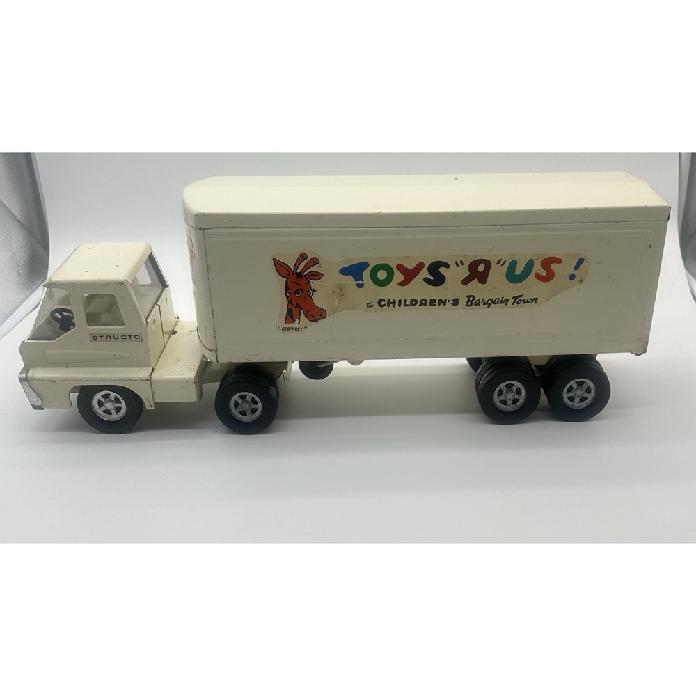 VINTAGE 1960'S STRUCTO TOYS R US SEMI TRUCK & TRAILER